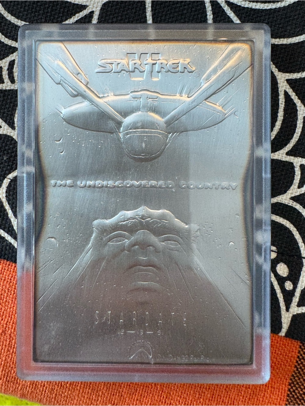 Star Trek Stainless Steel Card — Silver 1oz